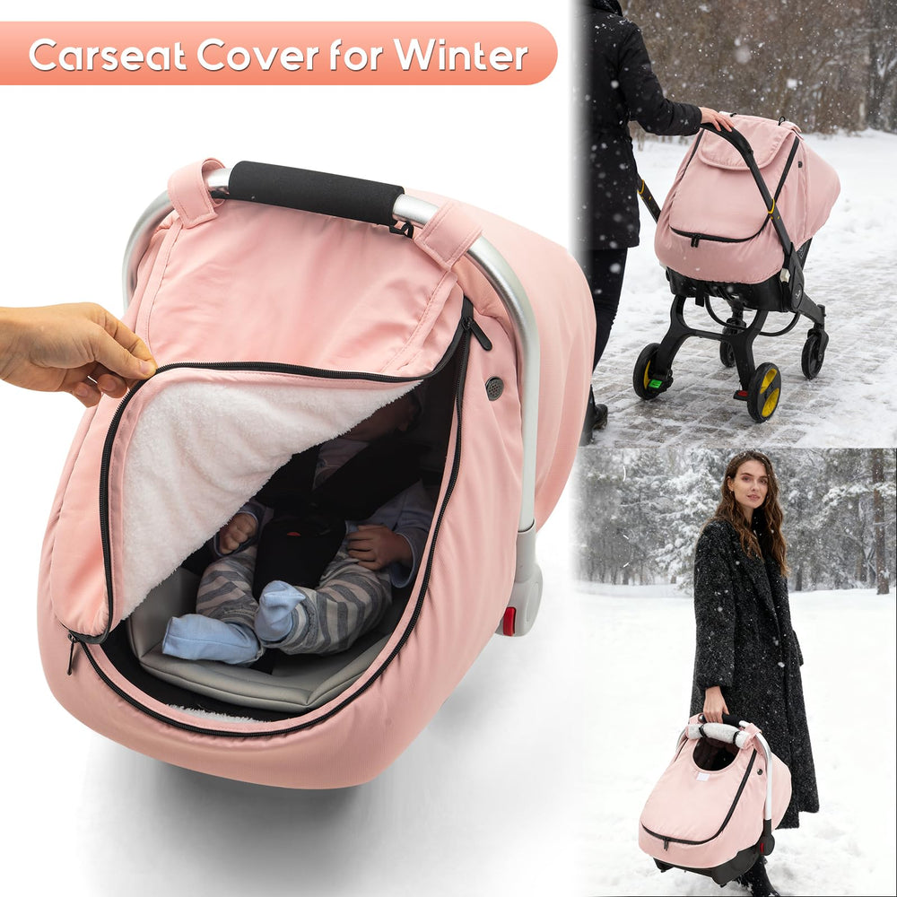 THE KENKYO winter car seat cover cleaning is easy with wipeable surface and machine-washable liner.