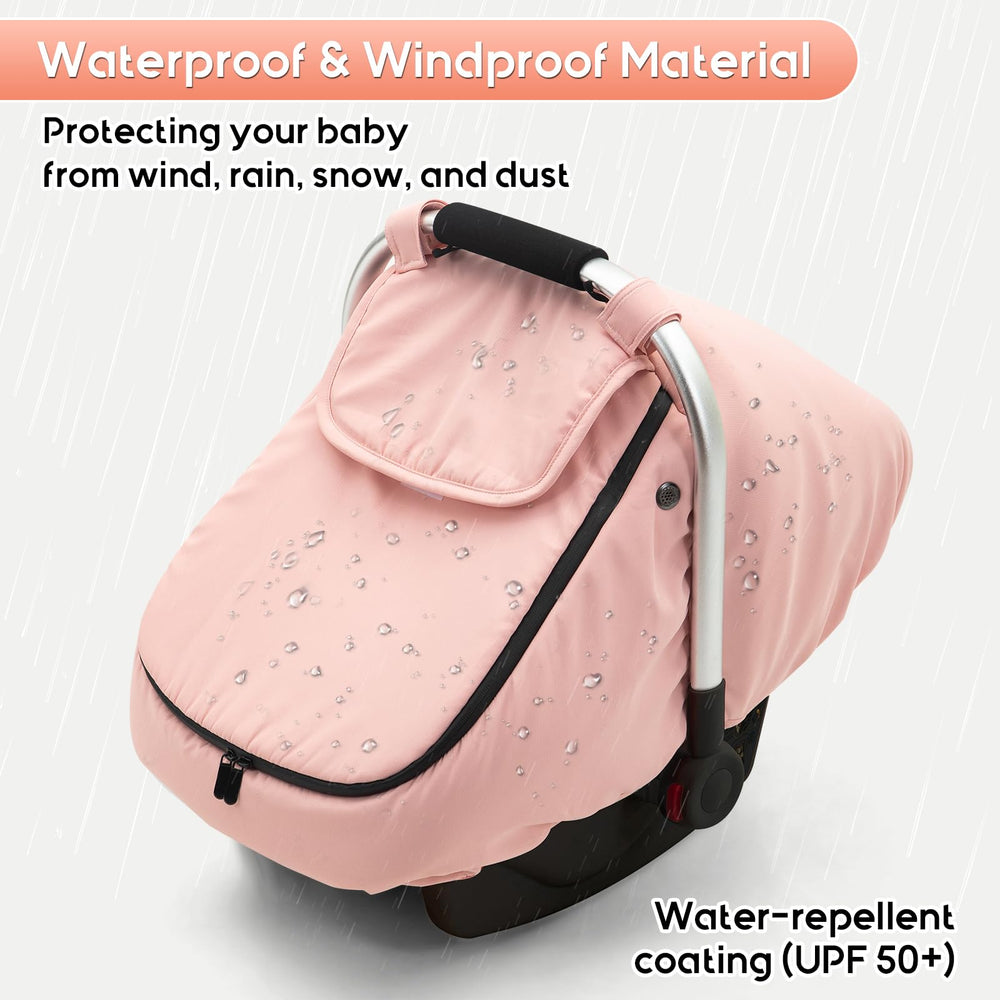 THE KENKYO winter car seat cover gift-ready design suits new parents.