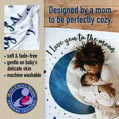 The Modern Child Blue Moon fleece close-up highlights softness for cozy shoots.