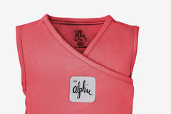 The Ollie Alphie Sleep Pouch two-way zip feature facilitates quick diaper changes without waking.