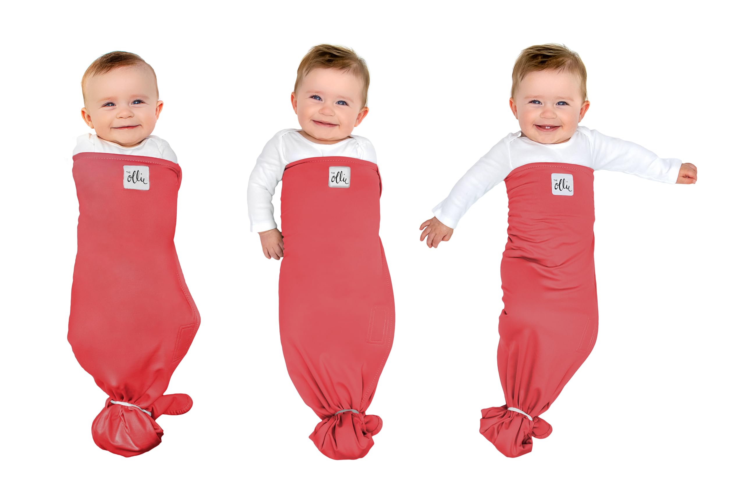The Ollie Swaddle closeup fabric texture highlighting breathable, soft material for comfortable newborn sleep.