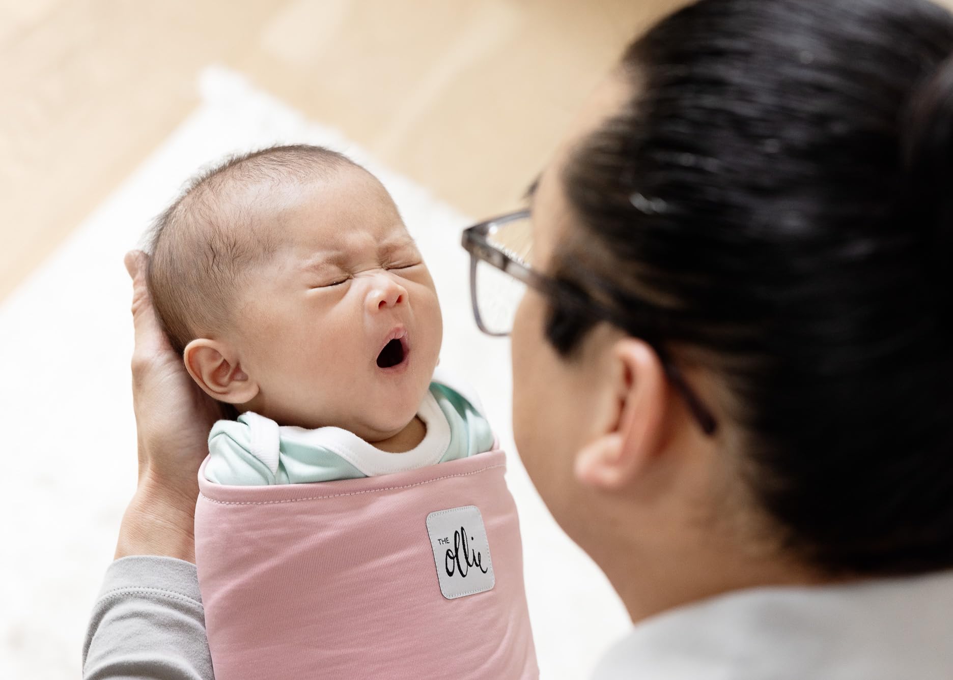 The Ollie Swaddle is machine-washable for easy care and everyday use.