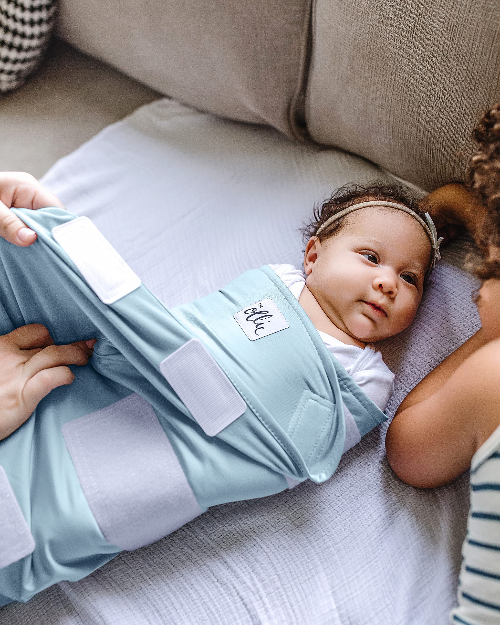 The Ollie Swaddle is machine washable for simple care.
