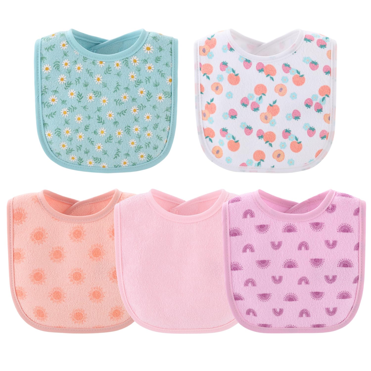 The Peanutshell absorbent bibs protect outfits during meals and drool moments.