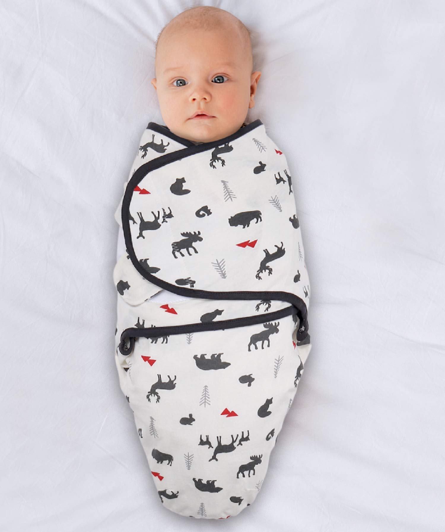 The Peanutshell adjustable wings swaddle: snug wrap for growing babies.