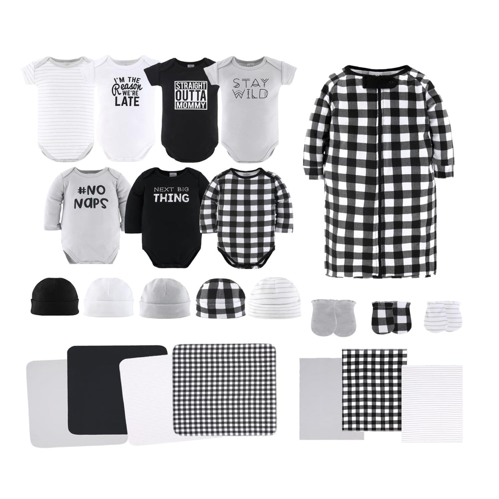 The Peanutshell baby layette monochrome bodysuits for easy everyday wear