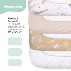 The Peanutshell baby organic bassinet sheets ultra-soft jersey cotton for gentle sleep.