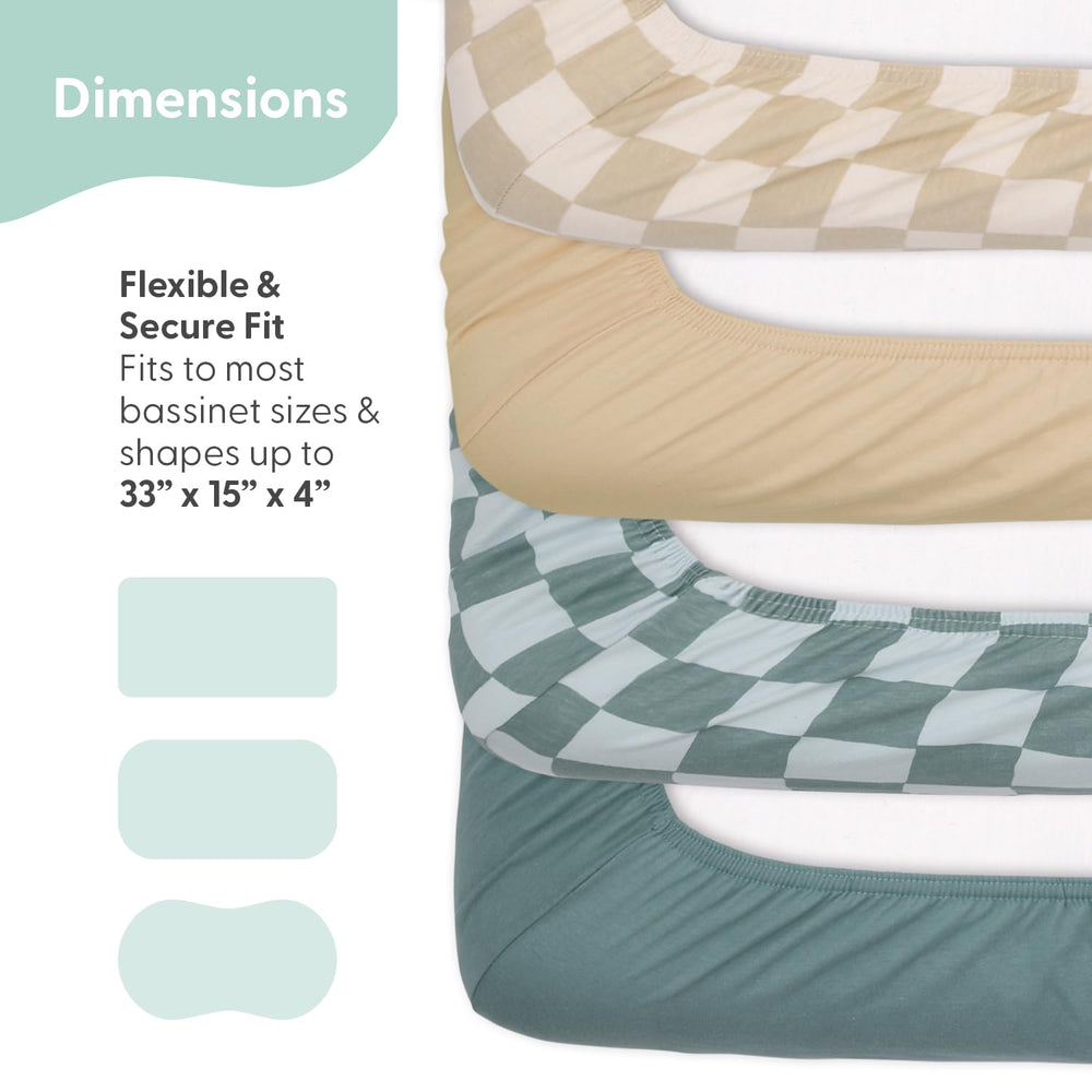 The Peanutshell organic jersey cotton sheets feel ultra-soft for gentle baby sleep.