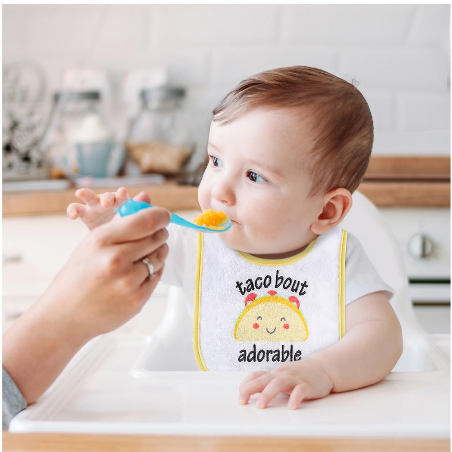 The Peanutshell bibs set 8 newborn to toddler fit covers clothing during teething and drool.