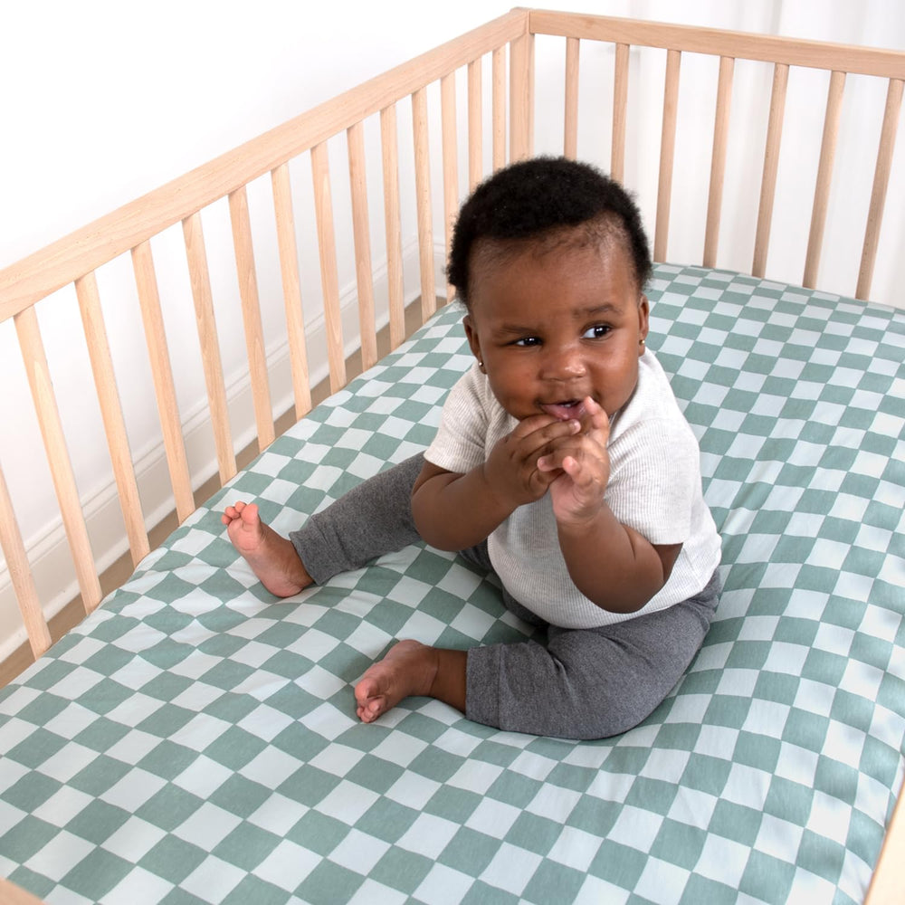 The Peanutshell breathable 100% jersey cotton sheets promote airflow for comfortable nights