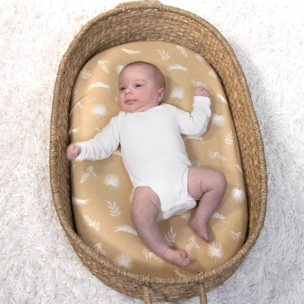 The Peanutshell breathable jersey cotton sheets help regulate baby temperature.