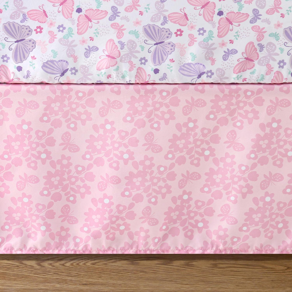 The Peanutshell Butterfly Song closeup fabric highlights soft microfiber touch.