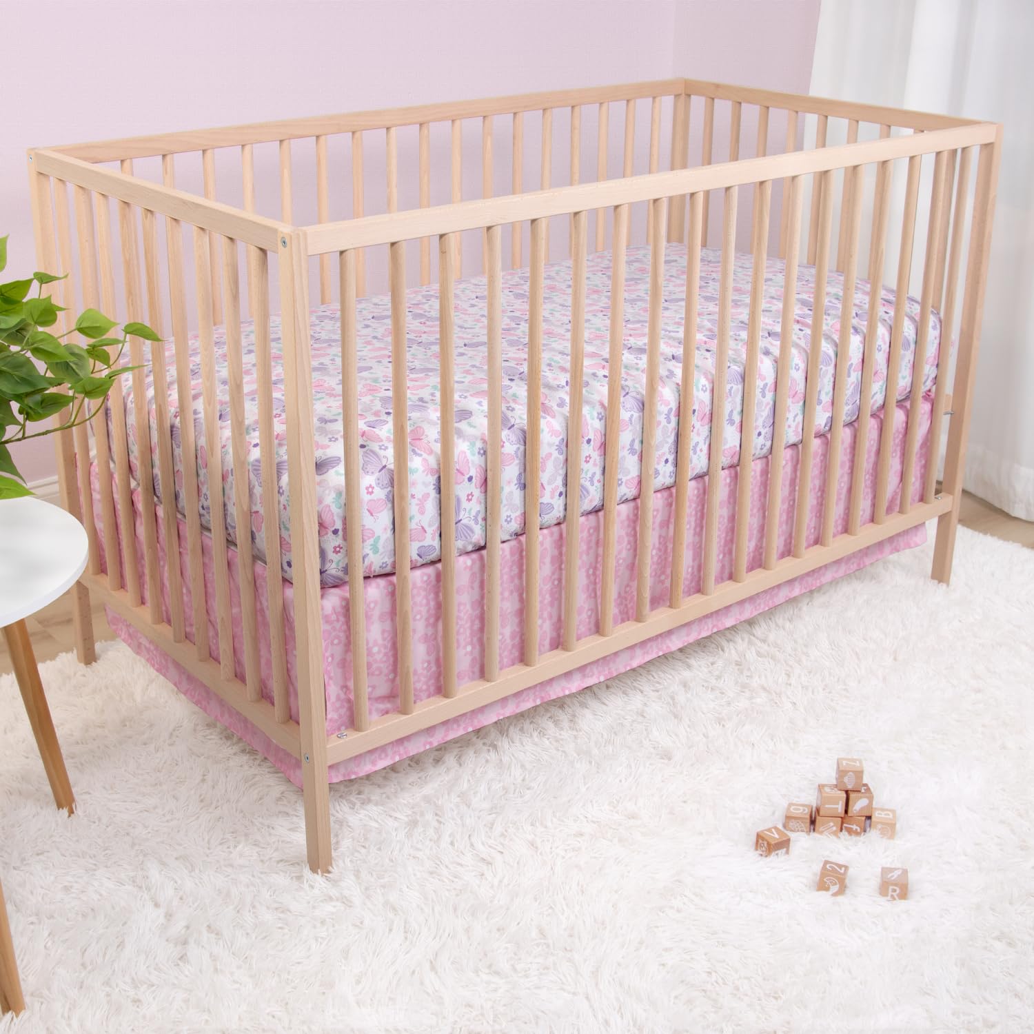 The Peanutshell Butterfly Song plush fabric supports gentle baby comfort.