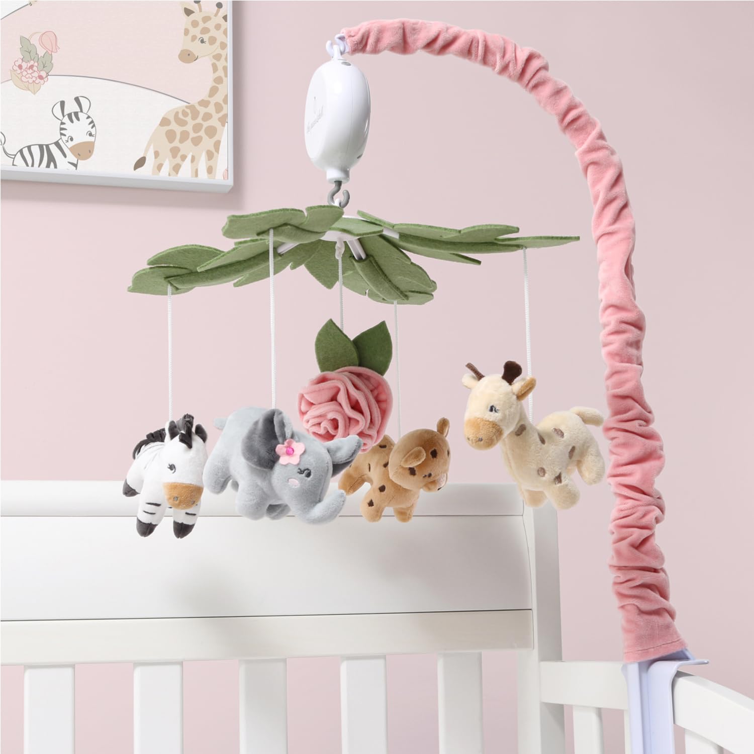 The Peanutshell crib mobile with volume controls to tailor sound levels.