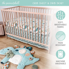 The Peanutshell dino plush security blanket offers cuddly comfort during playtime and naptime.