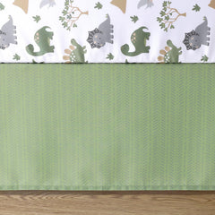 The Peanutshell Dinosaur Dreams nursery set image shows playful decor for a cozy space.