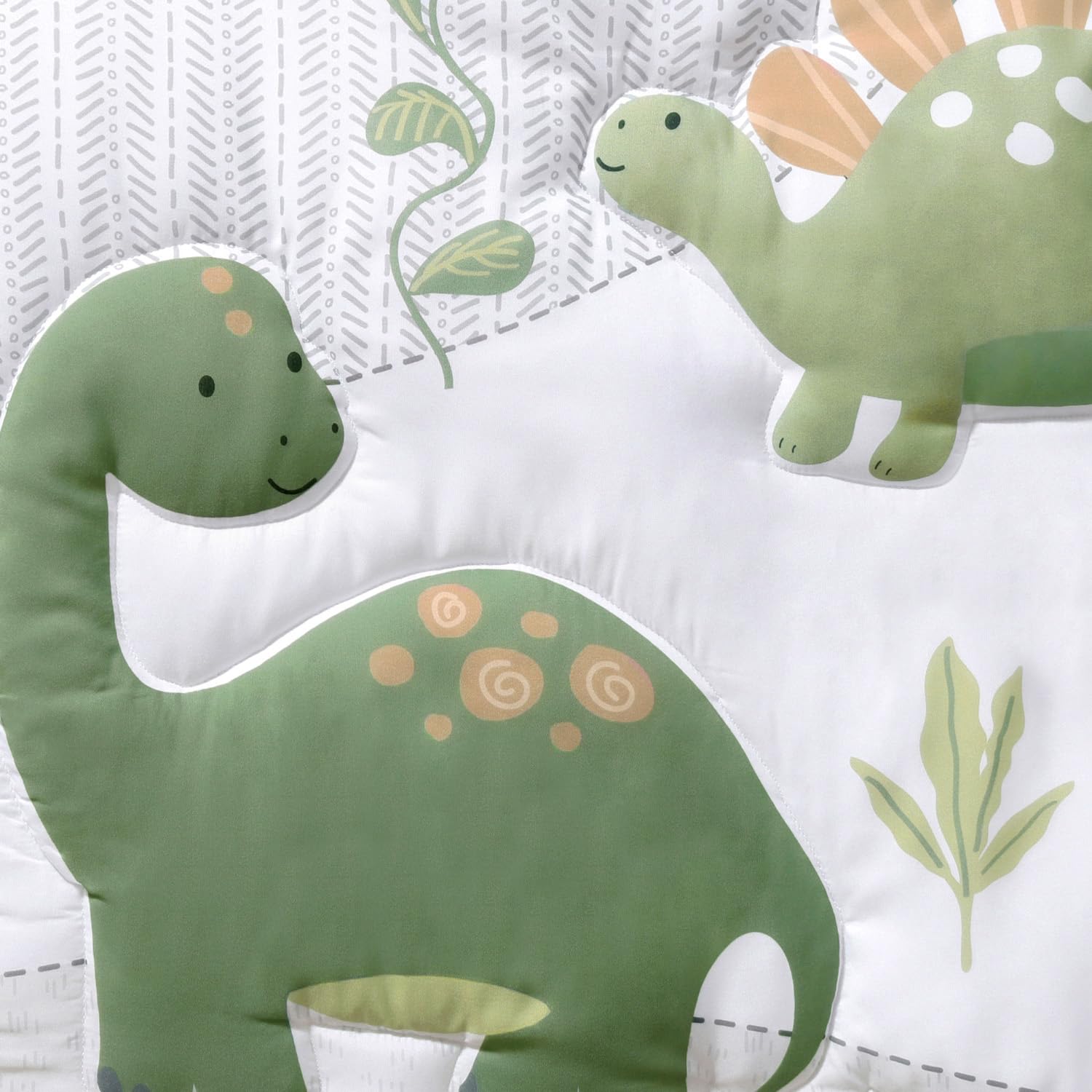 The Peanutshell Dinosaur Dreams packaging image represents a ready-to-use crib bedding set.