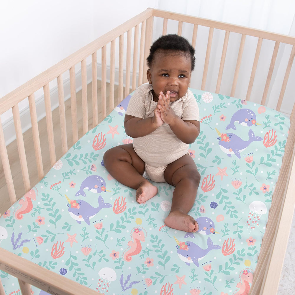 The Peanutshell durable-easy-care sheets stay vibrant after machine washing.