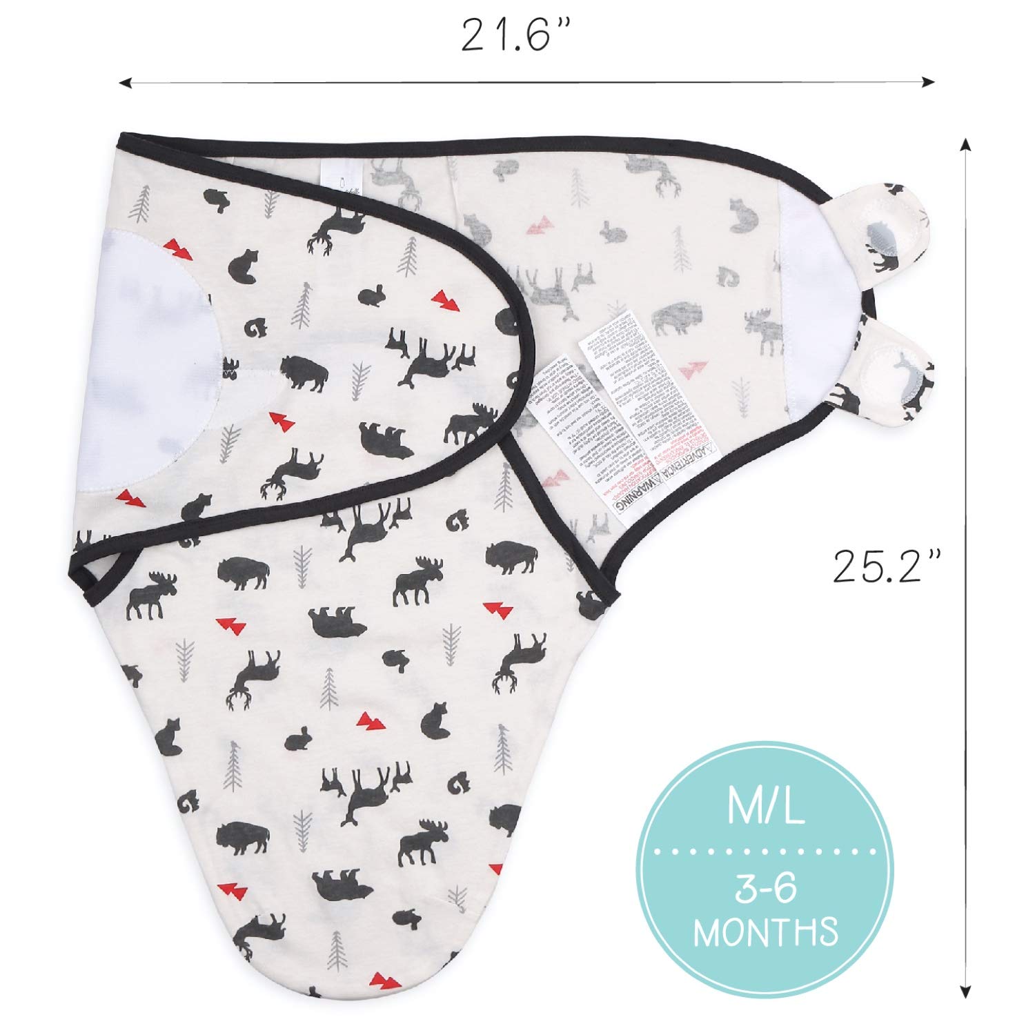 The Peanutshell gift-ready swaddle set: thoughtful present for new parents.