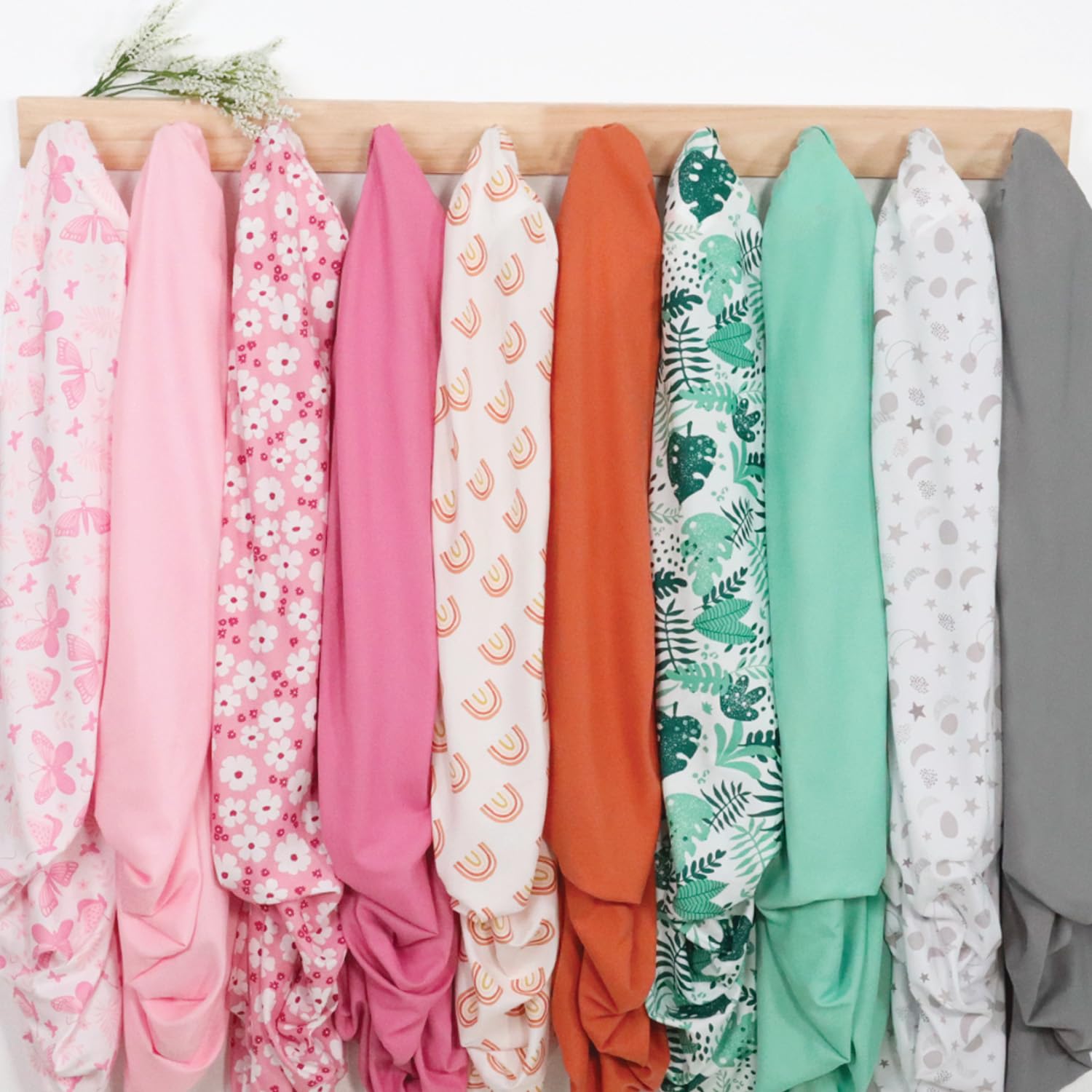 The Peanutshell Lunar Love sheets after washing maintain softness and color vibrancy.
