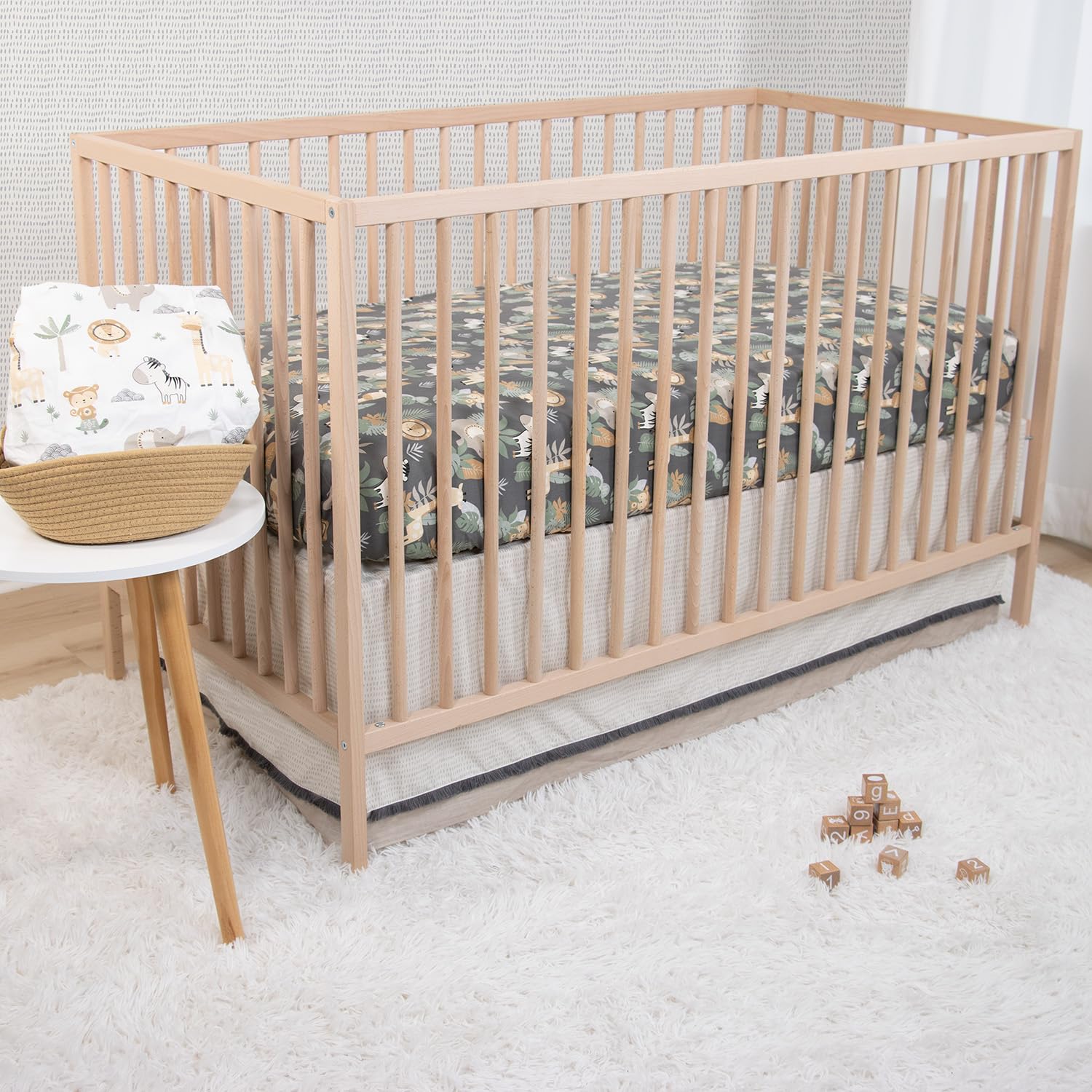 The Peanutshell machine-washable fabric is easy to care for.