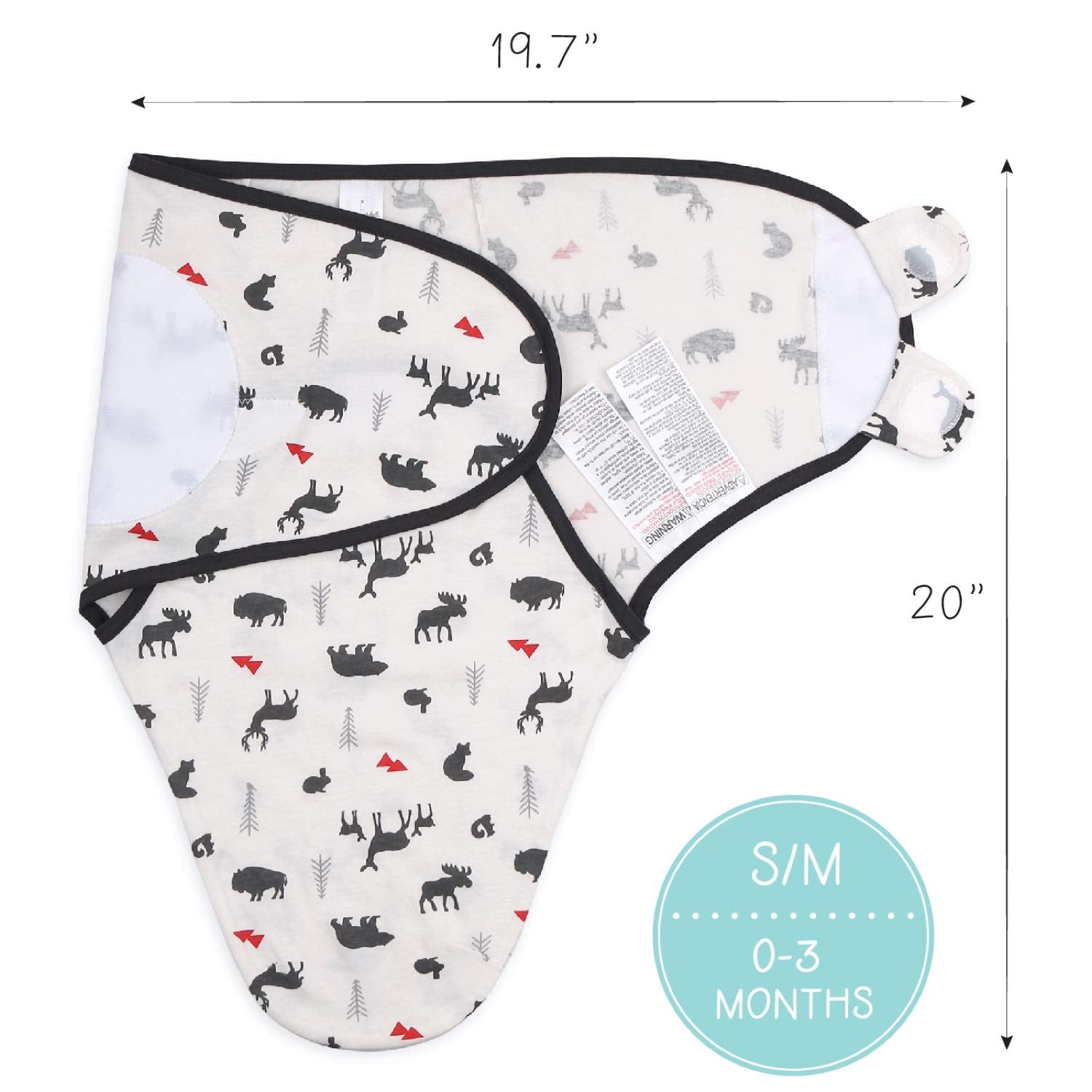The Peanutshell machine-washable swaddle: fade-resistant for easy care.