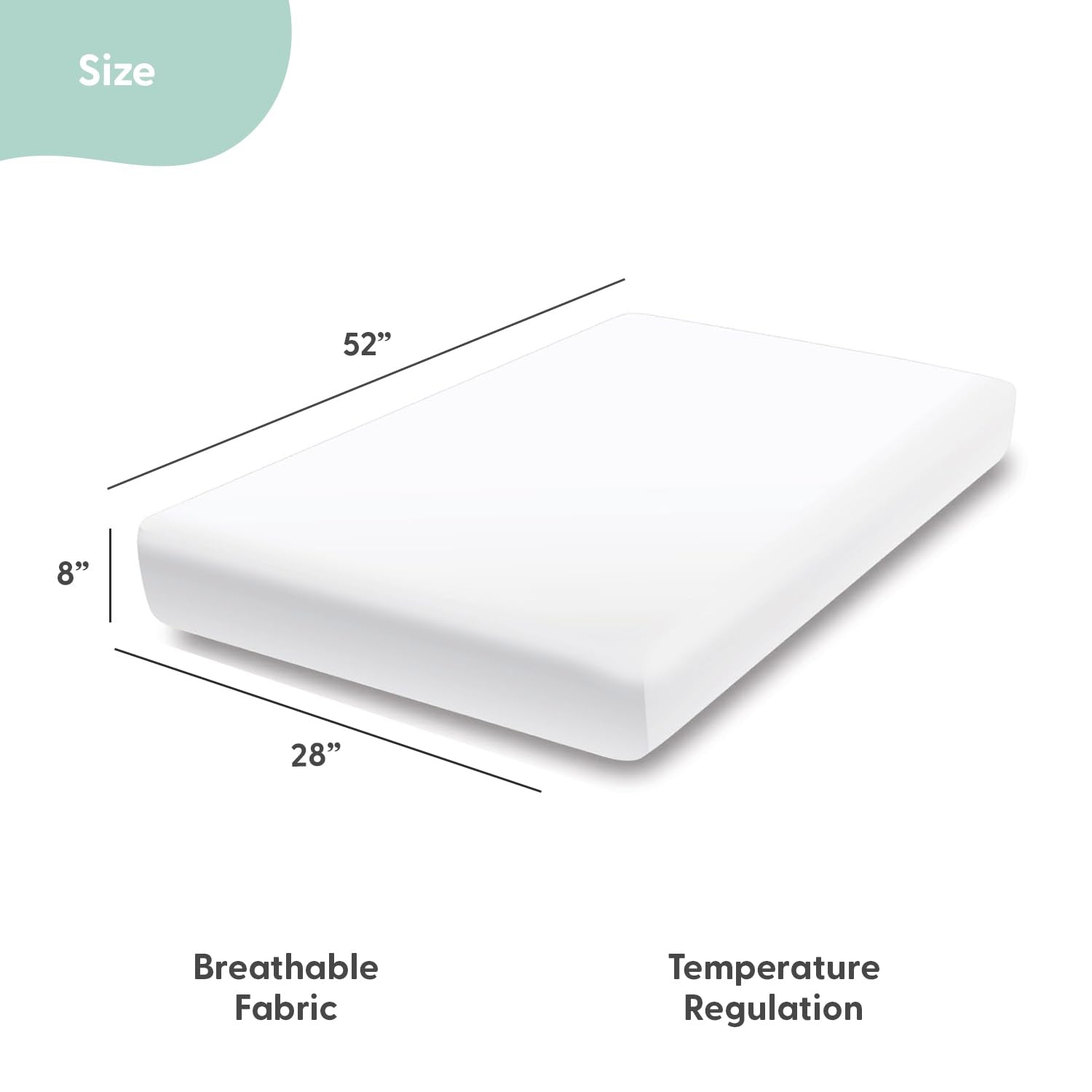 The Peanutshell soft jersey cotton crib sheets provide gentle nightly comfort for baby