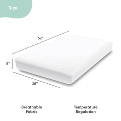 The Peanutshell soft jersey cotton crib sheets provide gentle nightly comfort for baby