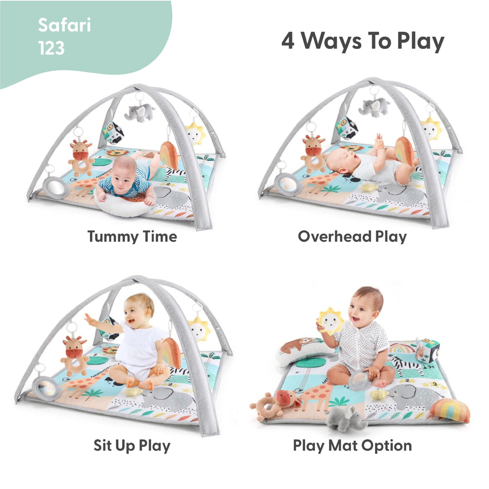 The Peanutshell soft padded mat closeup highlights a comfy surface for tummy time and play