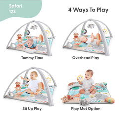The Peanutshell soft padded mat closeup highlights a comfy surface for tummy time and play