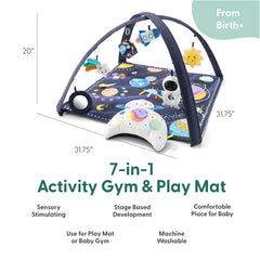 The Peanutshell soft padded play mat cushions newborn tummy time sessions