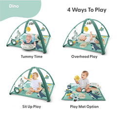 The Peanutshell soft-padded mat offers a plush, safe tummy time surface.