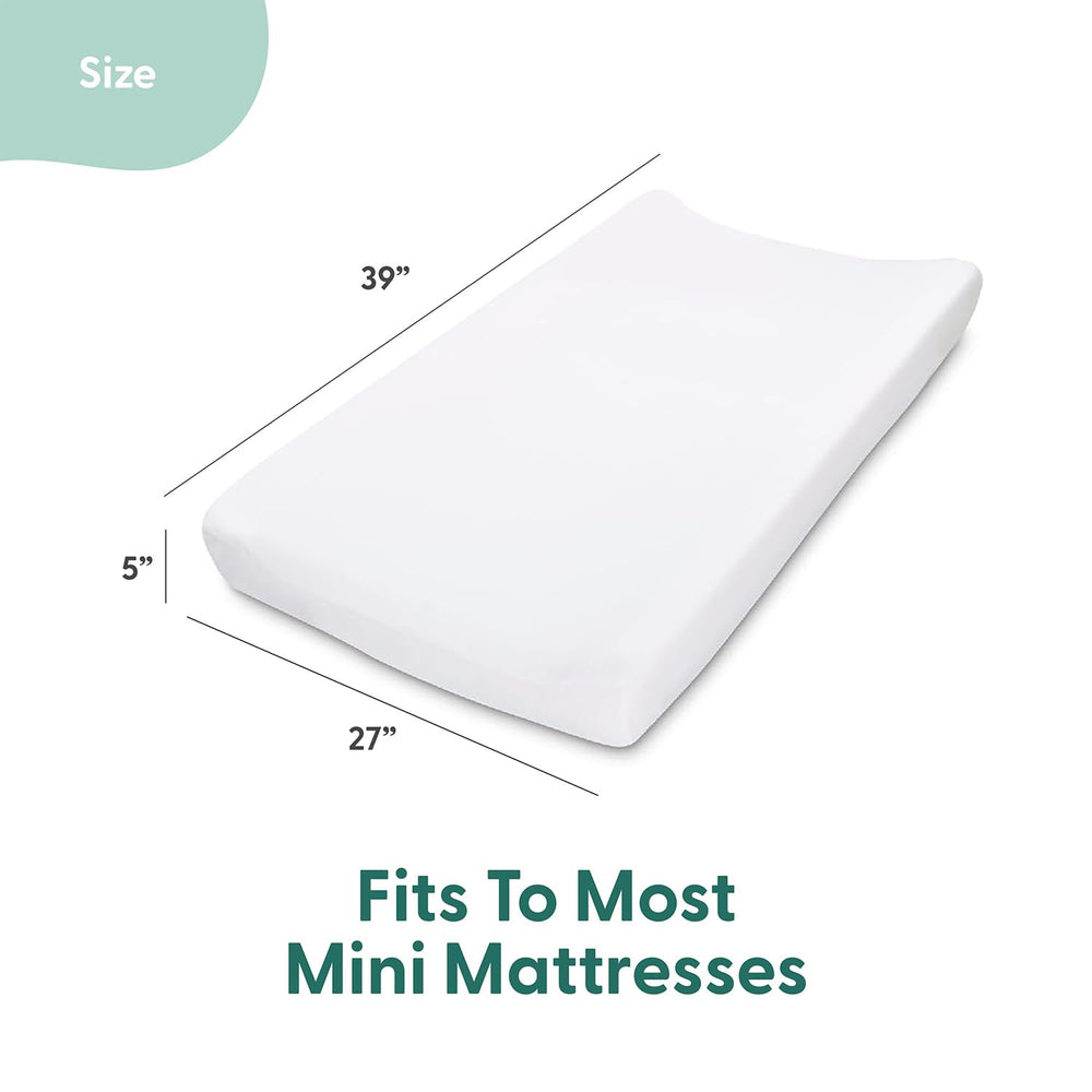 The Peanutshell space playard sheet navy teal design adds engaging space visuals.
