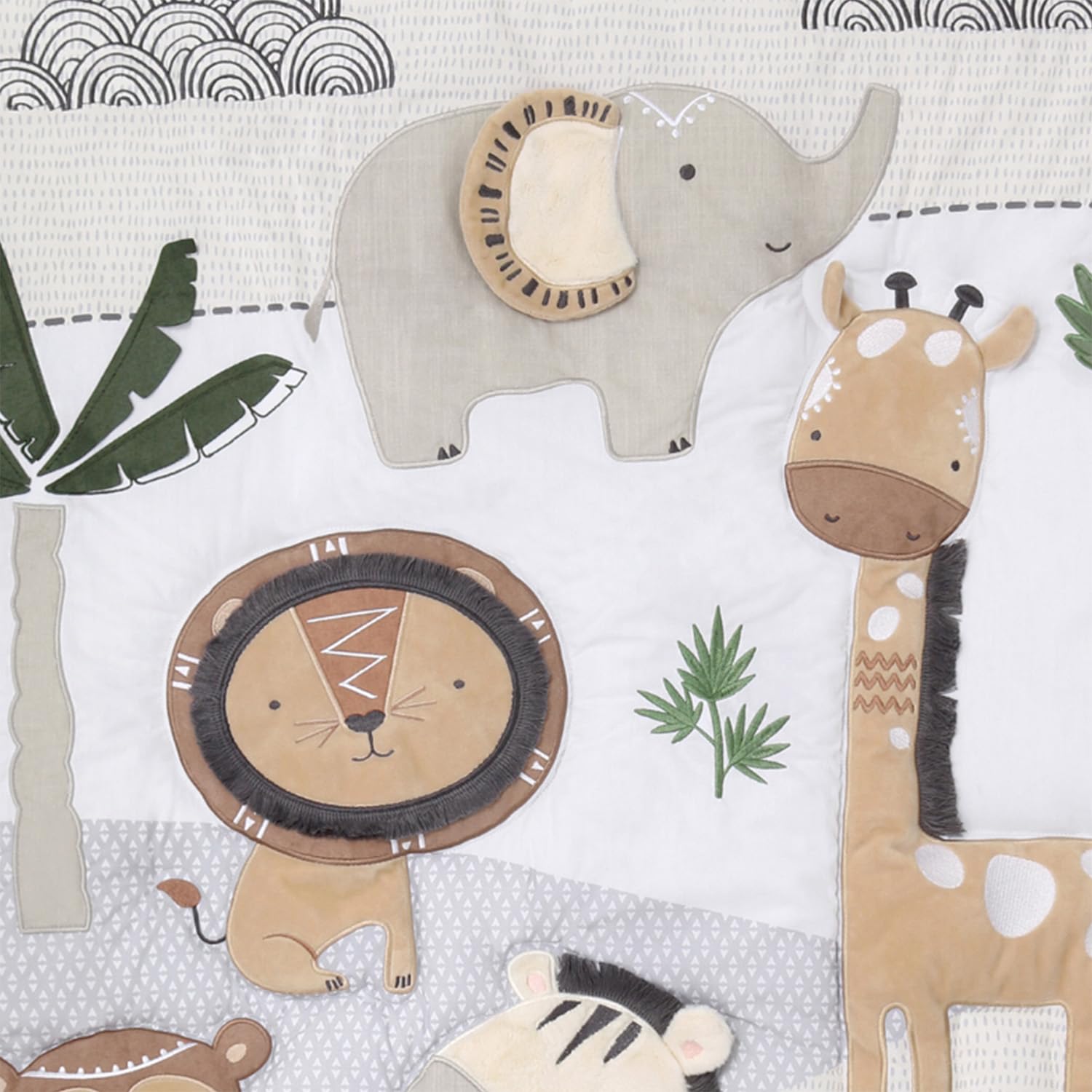 The Peanutshell standard-crib-mattress fit ensures secure sleep surface.