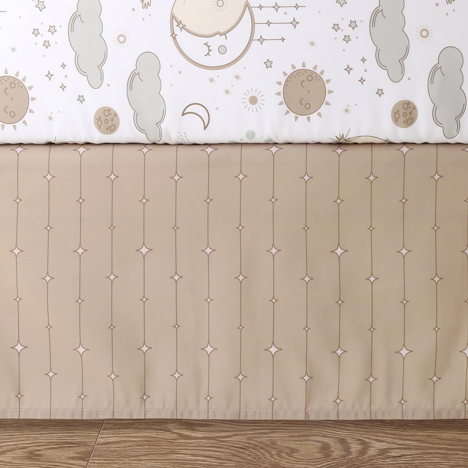 The Peanutshell Starry Skies soft velour blanket for cozy cuddles