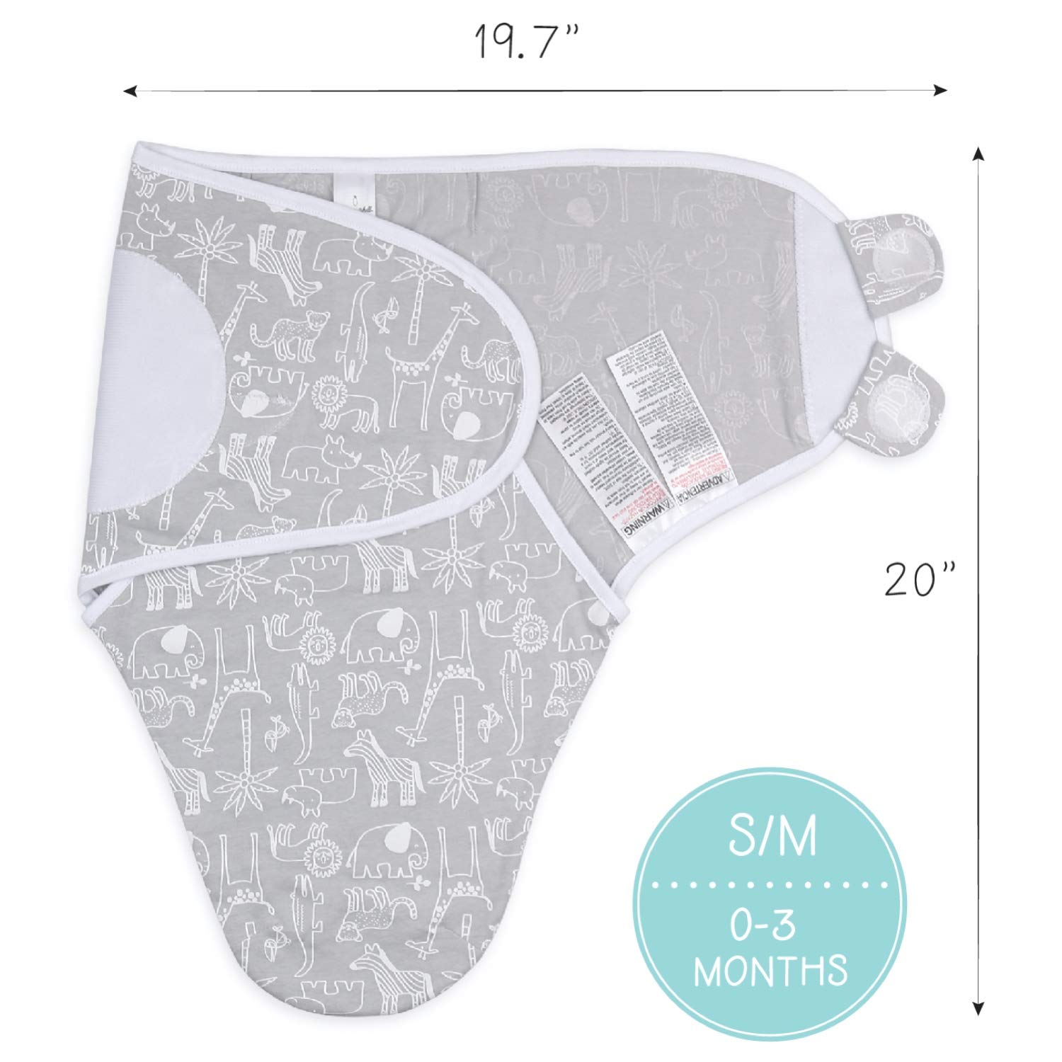 The Peanutshell swaddle blanket three-pack flatlay showcases versatile baby set