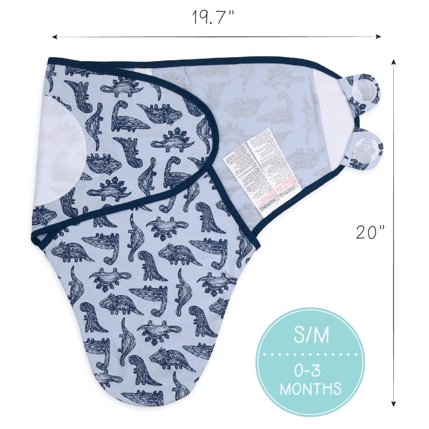 The Peanutshell 3-pack swaddle set arrives gift-ready for baby showers.