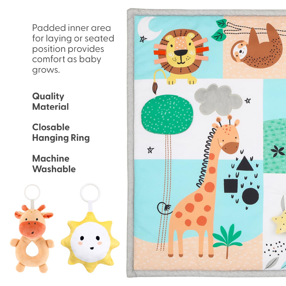 The Peanutshell tummy-time use demonstrates growth-friendly design for newborns
