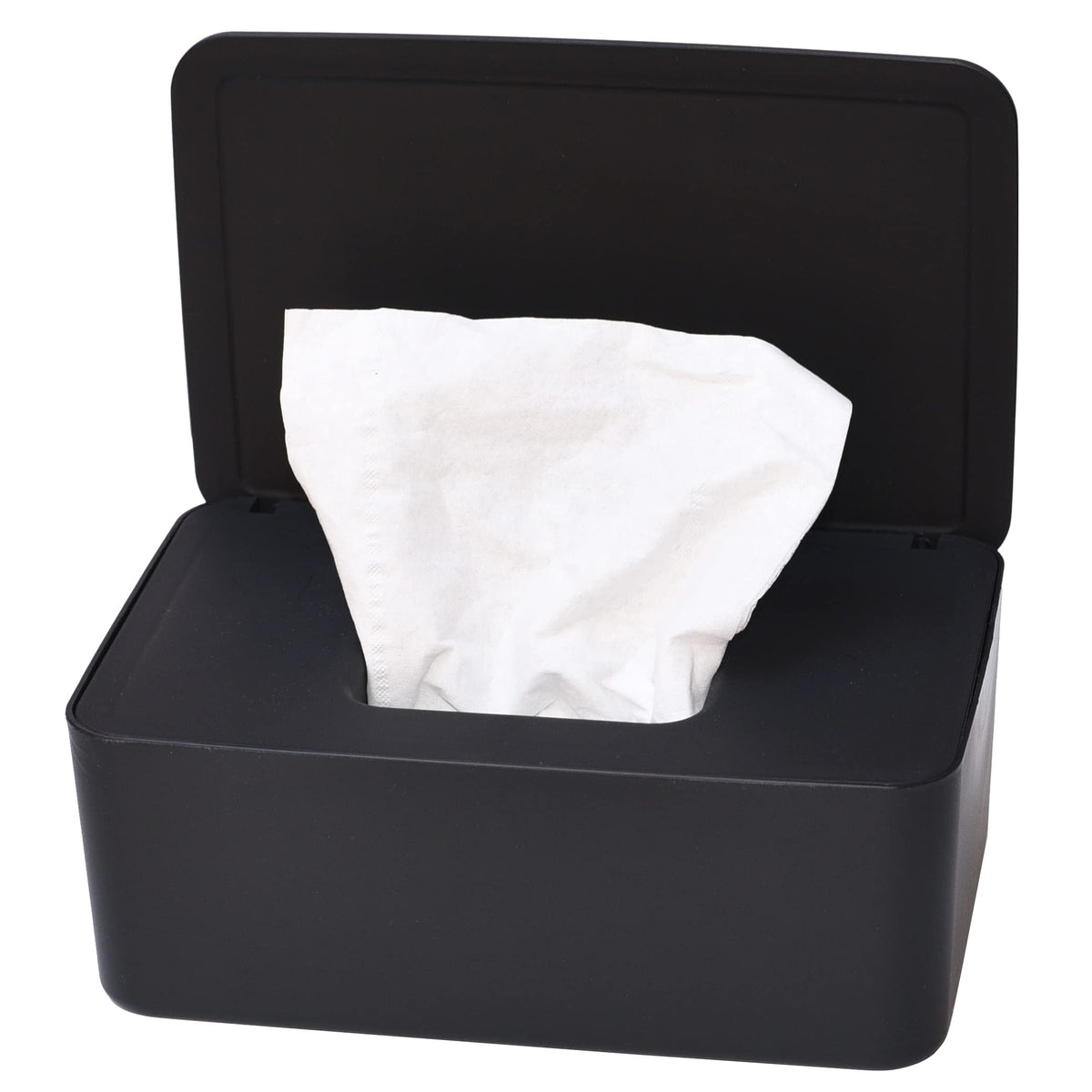 The Revenant wipes dispenser lid closes securely for easy access and moisture retention.