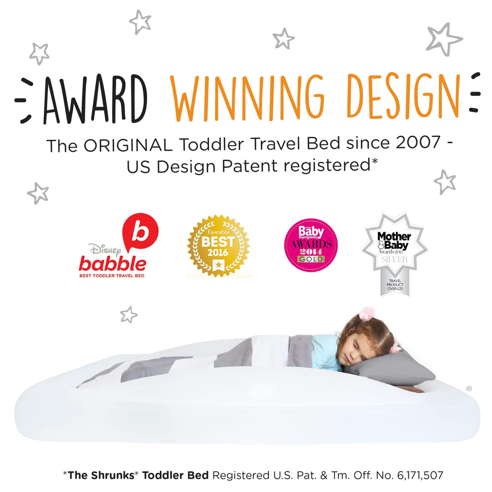 The Shrunks guard rails in bed highlight safety and coziness.