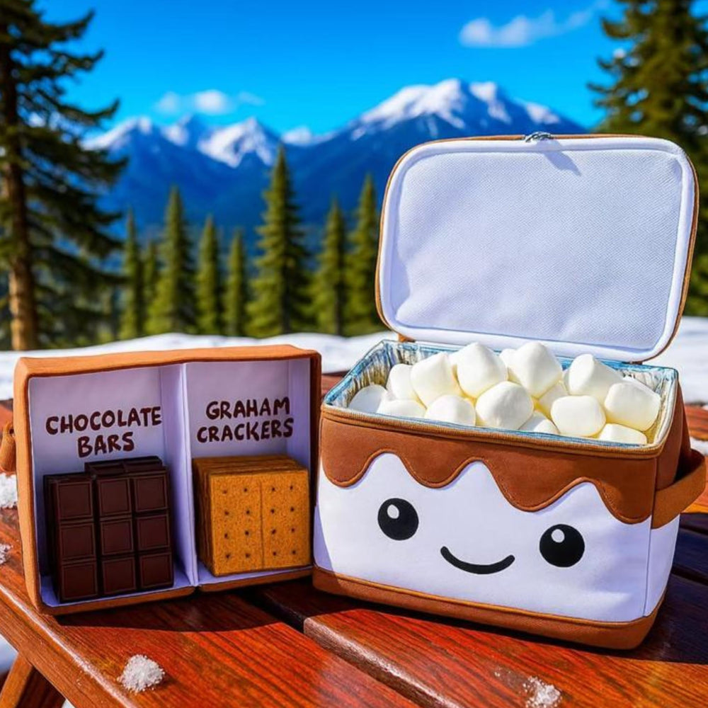 The S'mores Company S’mores Caddy foldable-soft-sided design for compact packing.