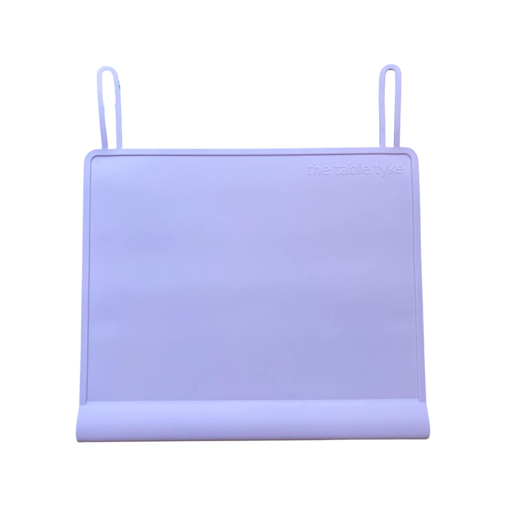 The Table Tyke Lilac placemats with edge bumper protect gums and surfaces during meals