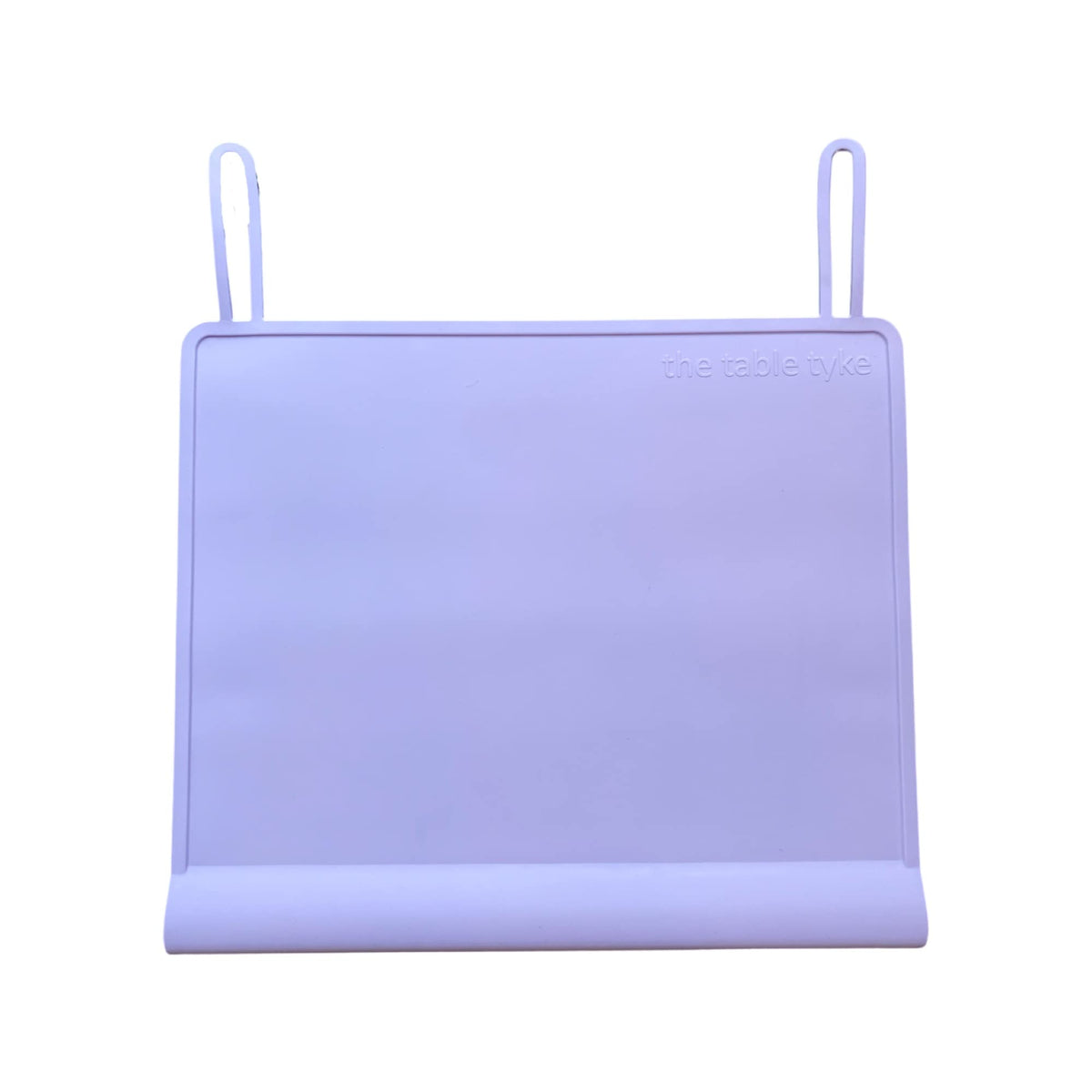 The Table Tyke Lilac placemats with edge bumper protect gums and surfaces during meals