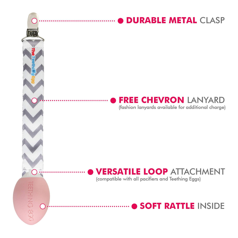 The Teething Egg Grippie Stick helps tiny hands hold it securely.