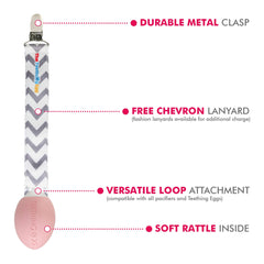 The Teething Egg Grippie Stick helps tiny hands hold it securely.
