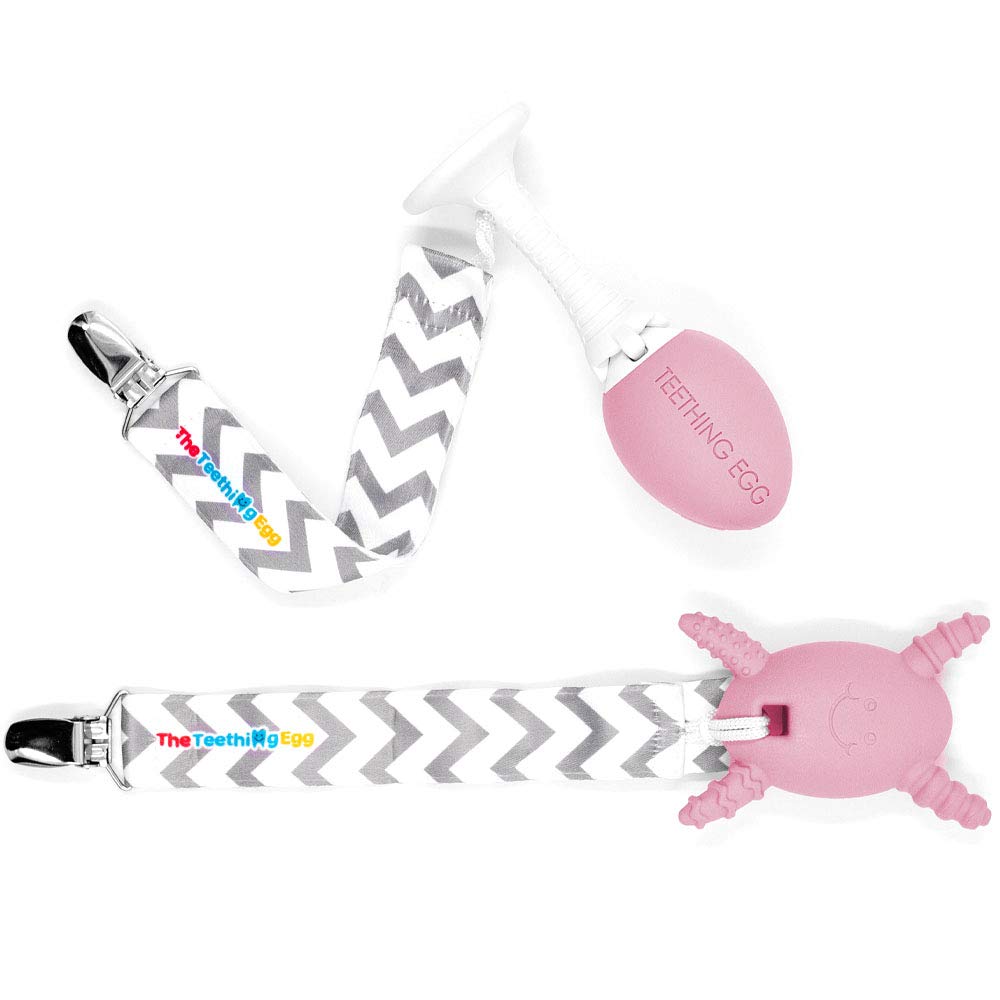 The Teething Egg teether delivers front-teeth relief for babies.