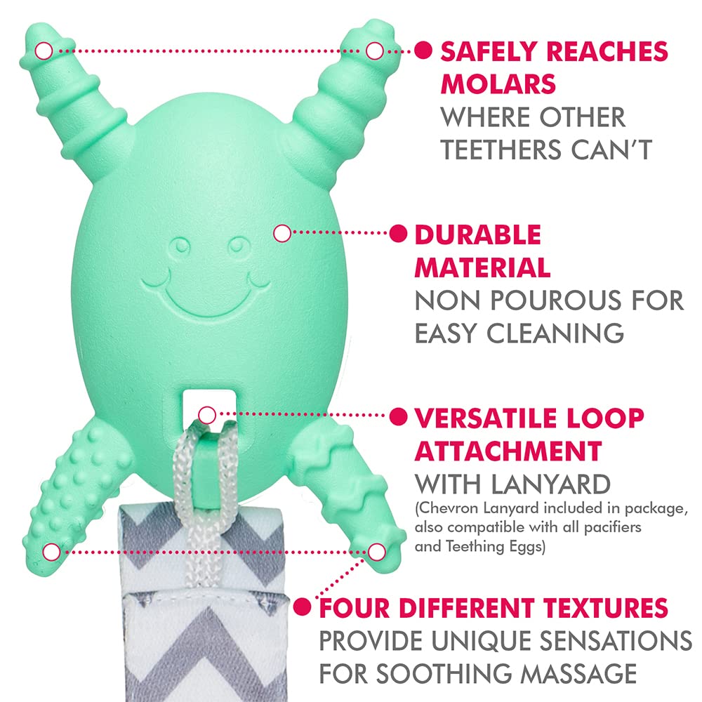 The Teething Egg Molar Magician freezer-ready cooling sensation
