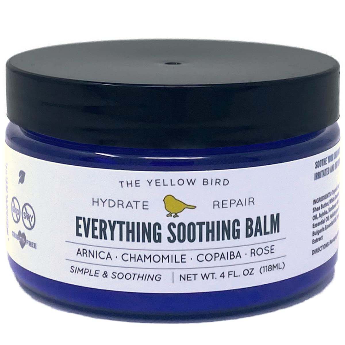 The Yellow Bird Foot and Body Balm tube packaging for on-the-go moisture.