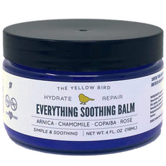 The Yellow Bird Foot and Body Balm tube packaging for on-the-go moisture.