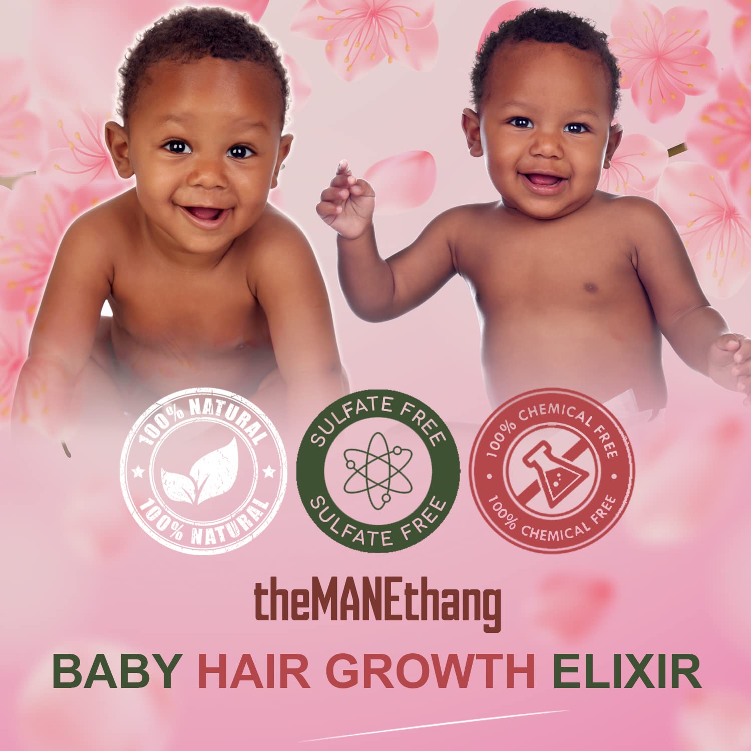 theMANEthang baby massage scene illustrates a soothing routine that may support hair care.